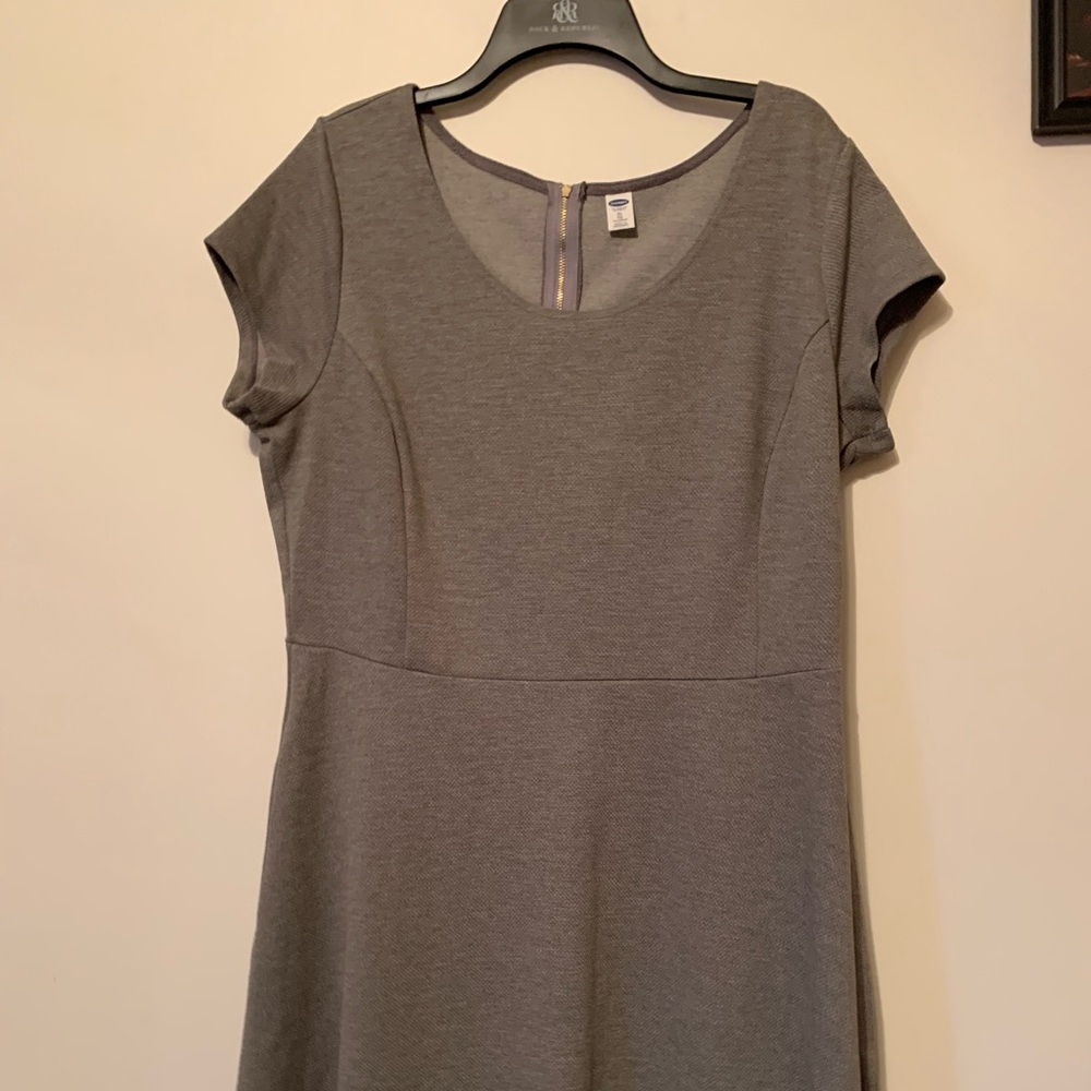 Old Navy dress (gray, textured Ponte fabric)